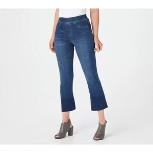 Spanx Mid-Rise Crop Flare Jeans